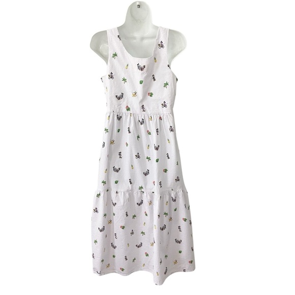 Disney x Tommy Bahama Seersucker Nova Wave Beach Cruiser Midi Dress size Small - Picture 3 of 9